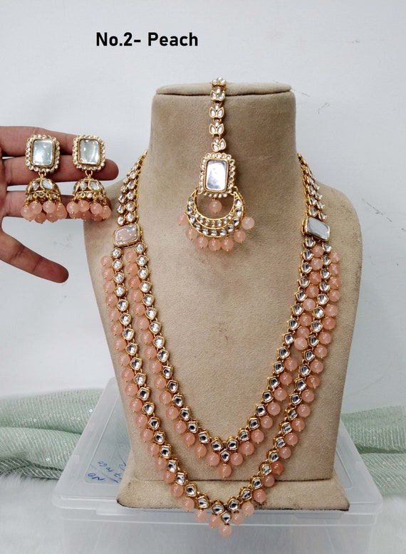 Hayagi South Indian Long Necklace With Earrings – AnythingInPune.com