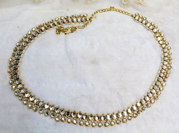 Kundan chain on sale for jewellery making