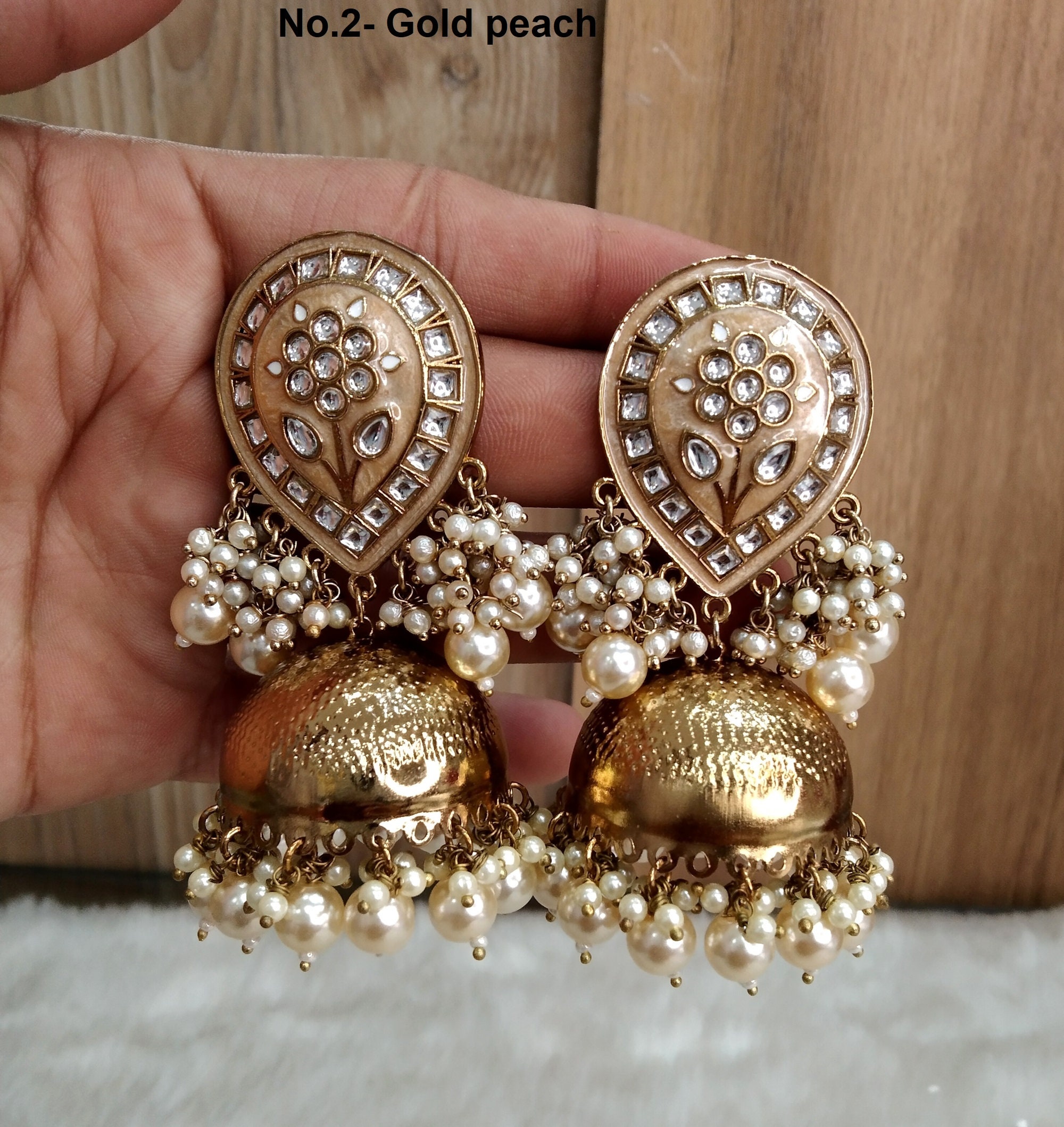 White Round Traditional Fancy Pearl Jhumkas, Size: Medium at Rs 500/pair in  Kolhapur