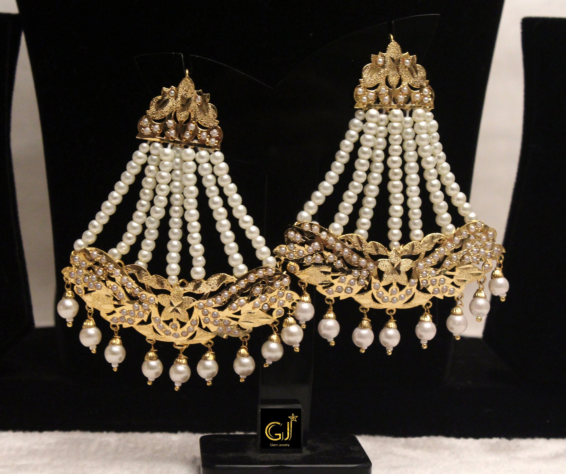 Jadau Indian Earrings Gold Plat Jhumar Earrings /Indian Big Etsy