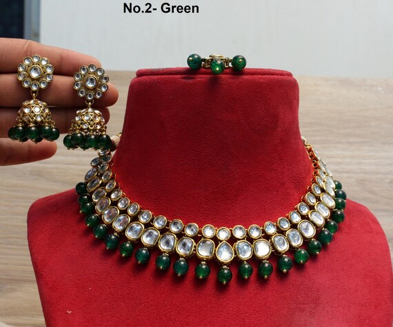 Jewellery kundan necklace clearance