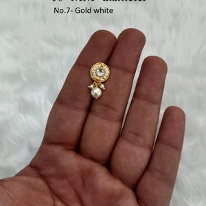 Clip On Nose Pin: Indian Wedding Nathini, Non Pierced No.7