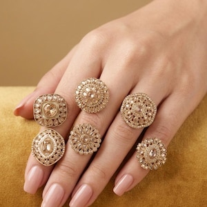 インディアンジュエリーリング　真鍮　ヴィンテージリング Antique Indian Ring - Etsy