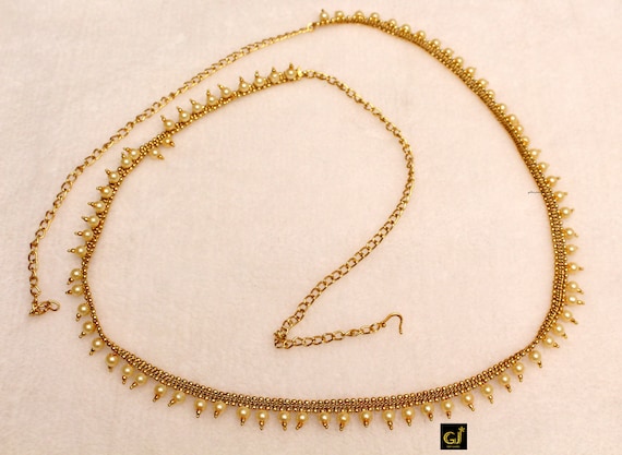 simple waist chain for saree