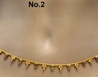 Sari Saree Chain Gold Polki Belly Waist 