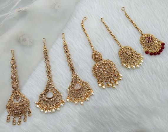 Maang tikka with chain deals