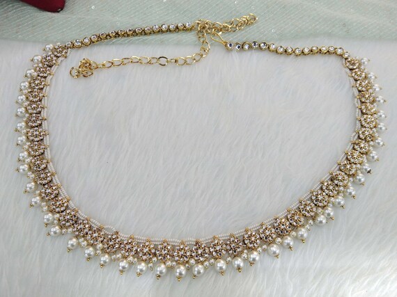 Waist Chain Kundan Belly Sari Saree Chain Indian Jewelry Jewellery
