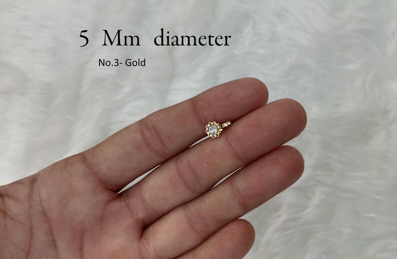 Clip On Nose Pin: Indian Wedding Nathini, Non Pierced No.3
