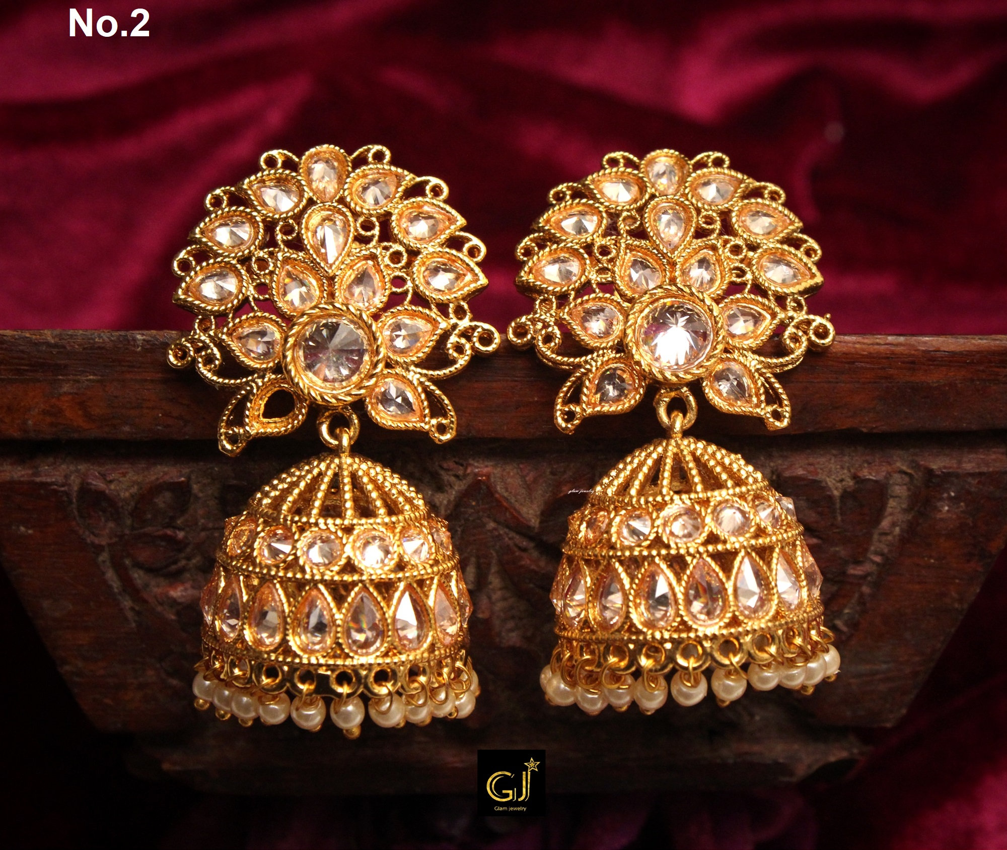 pearl jhumka set