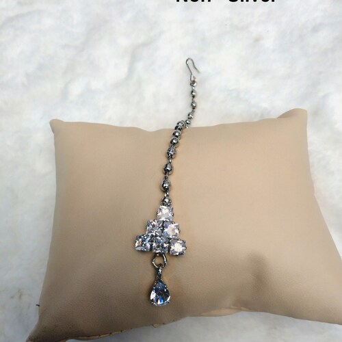 Tikka Tika Jewelry Indian Headpiece Jewelry/silver Rose Gold Etsy