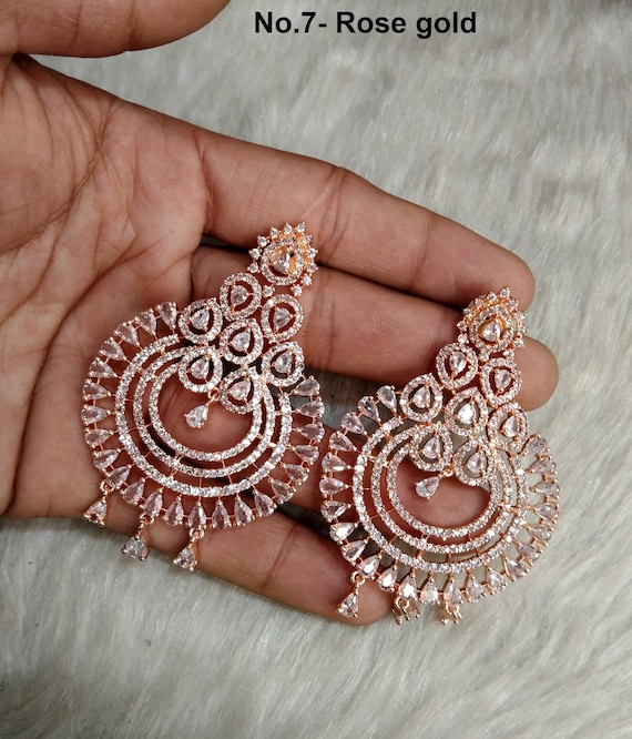 Buy Mansiyaorange Tarditional Black Colored Meena Pearl AD Kundan Stone  Long Jhumki Golden Earrings For Women Online at Best Prices in India -  JioMart.