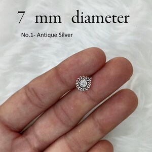 Clip On Nose Pin: Indian Wedding Nathini, Non Pierced No.1