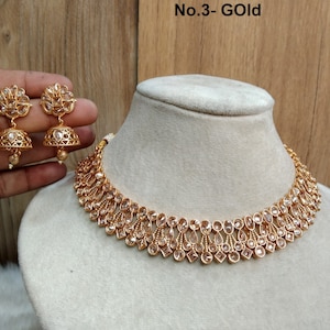 Indian Jewelry Jewellery/gold Plated necklace Set/Bollywood Gold Plated Indian Jewelry Jewellery Set brazil /Bridesmaid jewelry sets