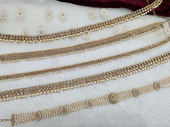Waist Chain Dark Gold Belly Waist Sari Saree Chain Indian Jewelry