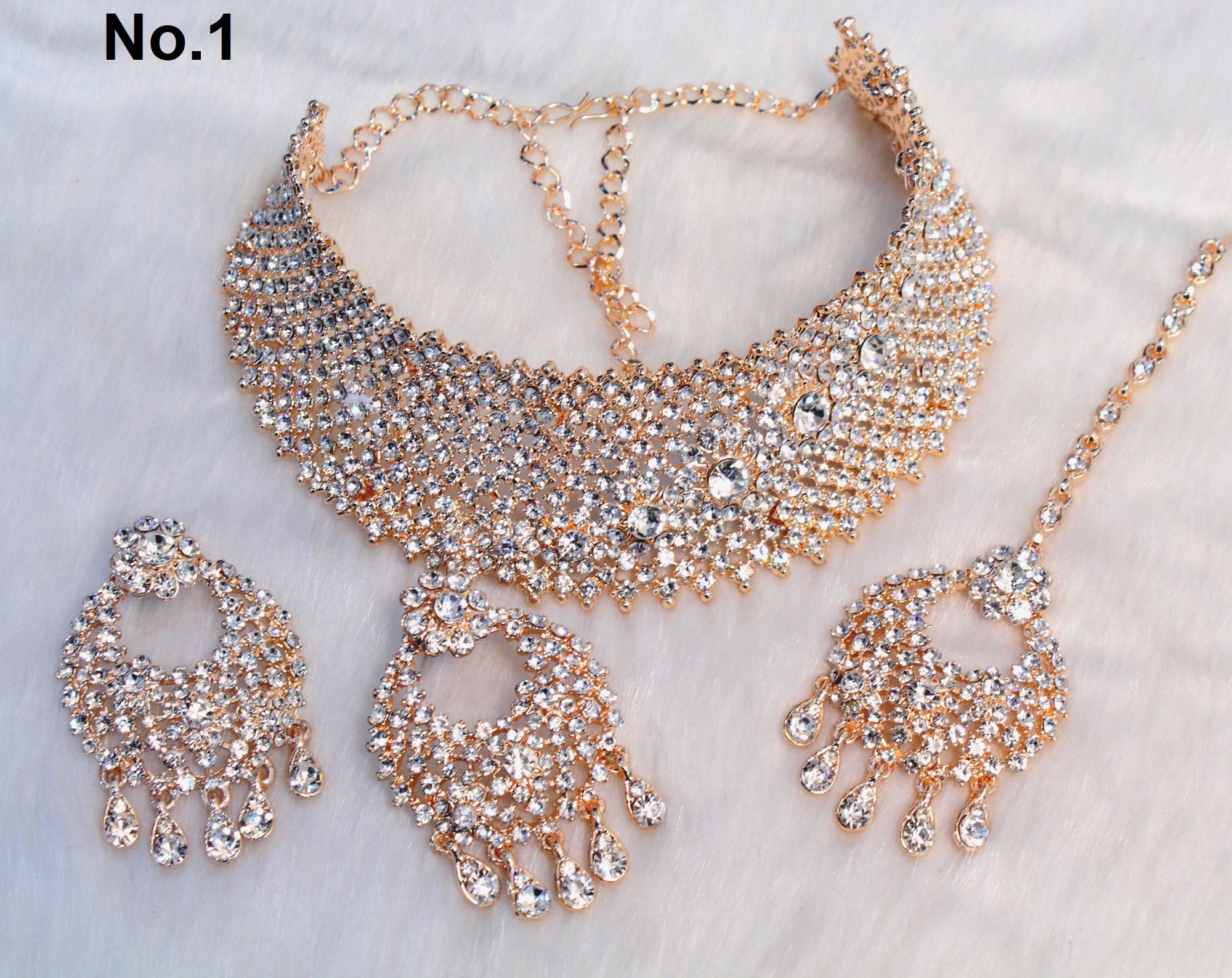 Gold Choker /gold Carret White Choker 