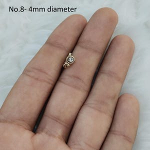 Clip On Nose Pin: Indian Wedding Nathini, Non Pierced No.8