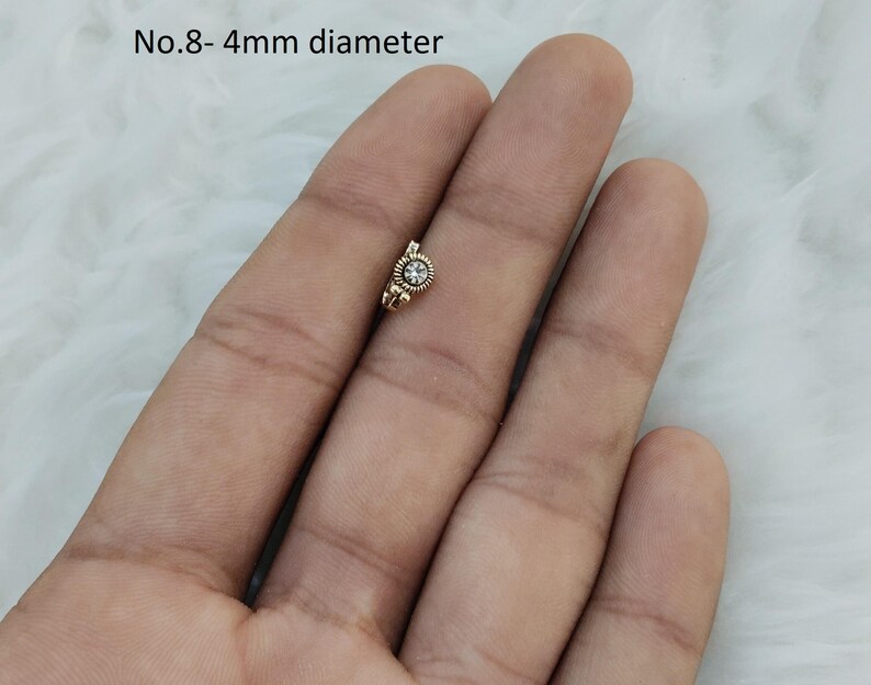 Clip On Nose Pin: Indian Wedding Nathini, Non Pierced No.8