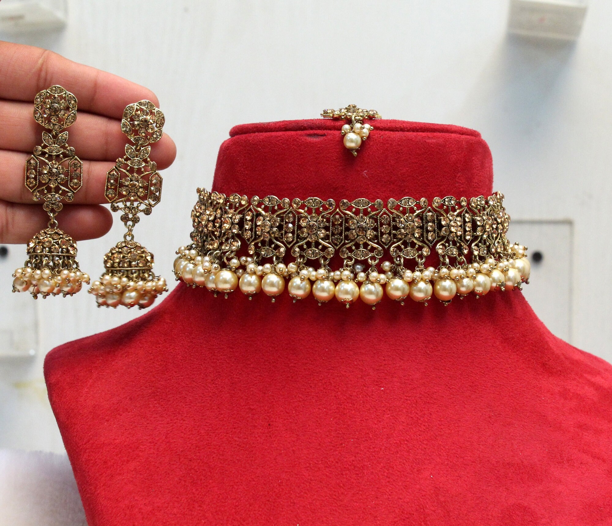 Necklace set choker sale