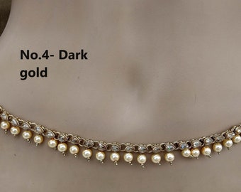 Waist Chain dark gold Belly Waist Sari Saree Chain Indian Jewelry Jewellery Kamarband bandh band Belt/Simple Body Chain Jewellery
