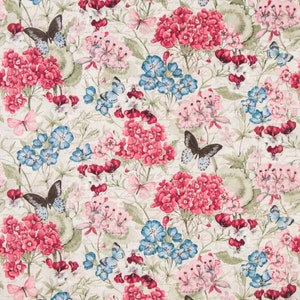 Tessuto di cotone con bouquet botanico