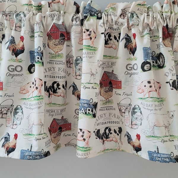 Country Kitchen Curtains Etsy