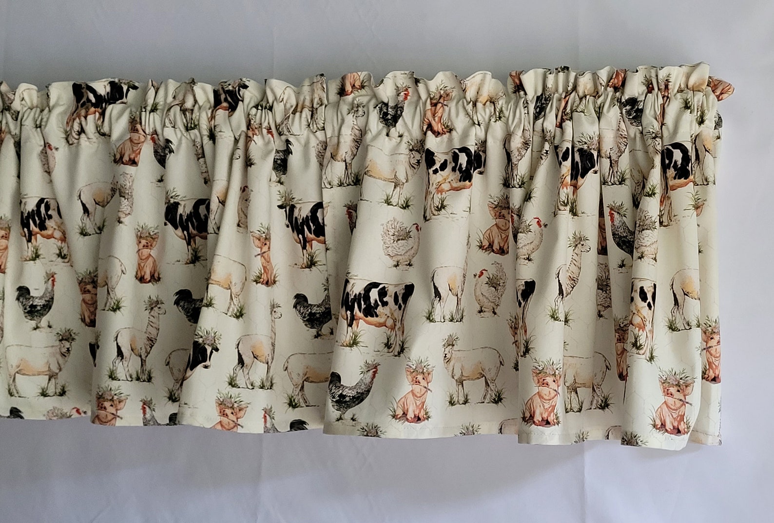 Fancy on the Farm Valance Countrystyle Valance Curtain Etsy
