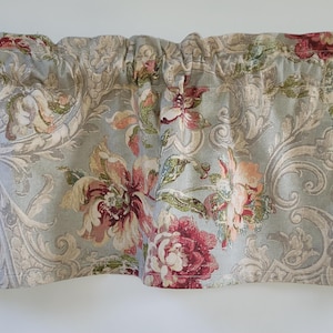 Jewel Fresco Flourish Valance, Vintage Valance Curtain