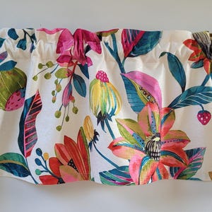 Vibrant Floral Valance, Floral Valance