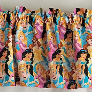 Princess Valance Curtain , Nursery Curtain, Disney Curtain, Girl&#39;s Bedroom Curtain