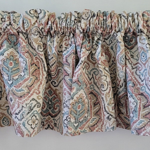 Natural  Valance, Farmhouse Valance, Rustic Valance, Country Valance, Farmhouse Rustic