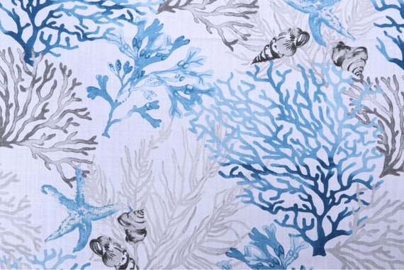 Korallen Küsten Stoff Meterware