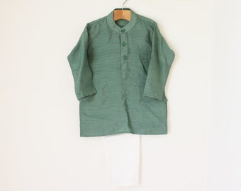 Kids’ Kurta 2-Piece Set | Handmade Cotton Pajamas