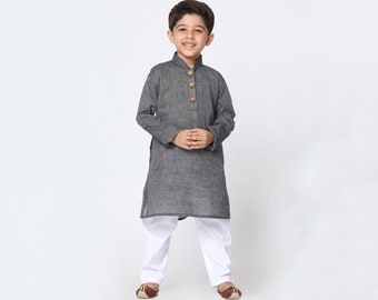 Kids Kurta Pajama Set, Light cotton outfit, Dawat Outfit, Pooja Clothes, Eid, Ramadan, Diwali, Raksha Bandhan, Sherwani, Indian | 5 colors