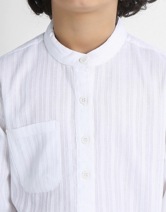 White kurta pajama set Textured fabric design Cotton ethnic kurta pajama Pure White kurta churidar Jummah holi eid ramadan pakistani