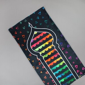 Kids Prayer Mat for Muslim Children, Colorful janamaz, Eid gift for kids, Ramadan gift, Sajada