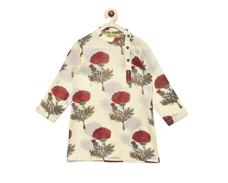 Festive Wear IndianPakistani Outfit Green Designer Nehru Jacket Little Boys Floral Printed Kurta Pajama Ethnic Suit