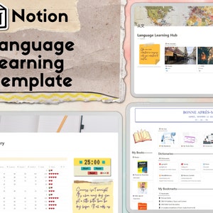 Notion Language Learning Template Learn a New Language With Notion - Etsy
