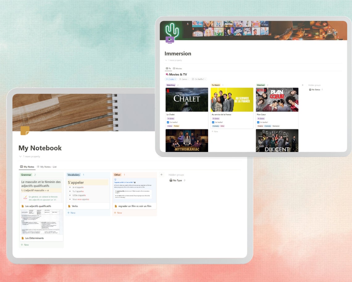 Notion Language Learning Template Learn a New Language With Notion - Etsy