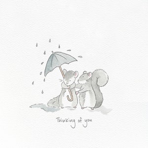 Thinking Of You Card Squirrels 画像 2