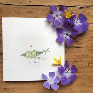 Greetings Card - We Peas