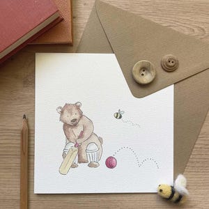 Tarjeta de felicitación - Oso grillo