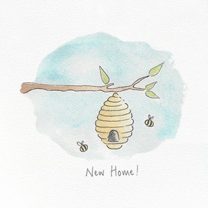 New Home Card - Bees - Etsy