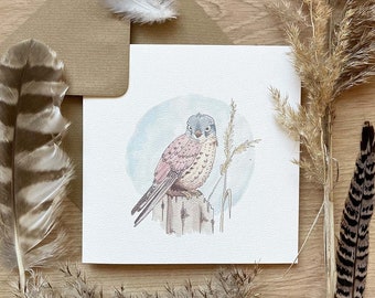 Greetings Card - Kestrel