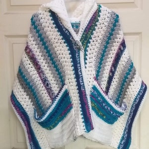 CROCHET PATTERN ~ Wickedly Hooded Pocket Shawl PATTERN~ Crochet Shawl ~ Boho Shawl ~ Pocket Shawl ~ Hooded Pocket Shawl ~ Hooded Shawl ~ image 10