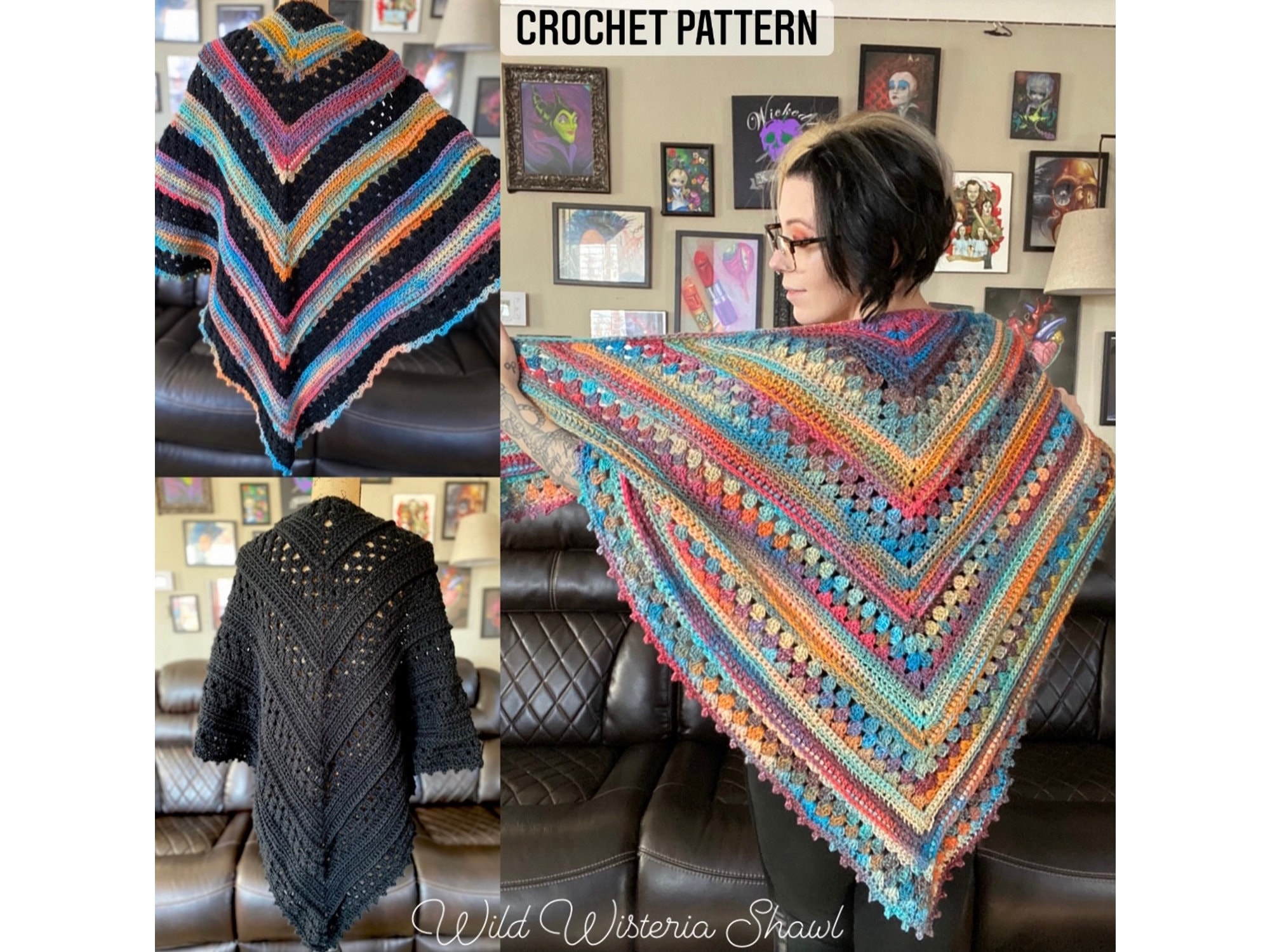 Wild Wisteria Shawl Pattern