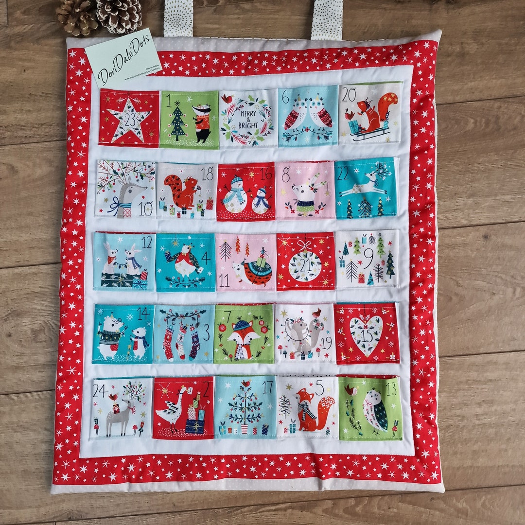 Fabric Advent Calendar Eco Friendly Reusable Advent Etsy UK