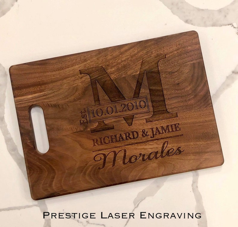Laser Engraved Wood Cutting Board