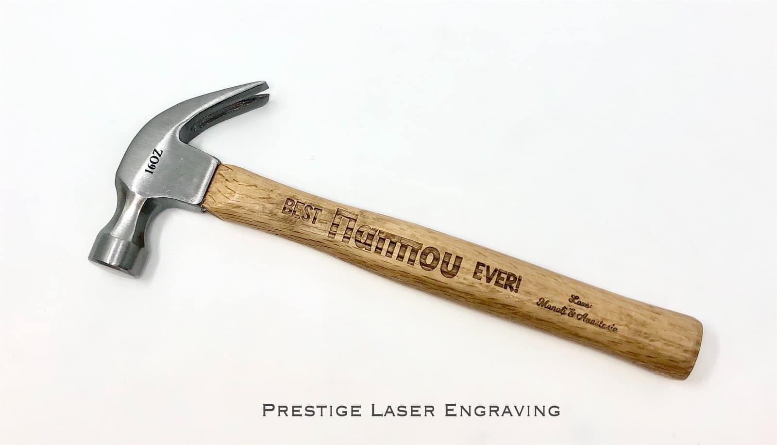 Custom Laser Engraved Hammer