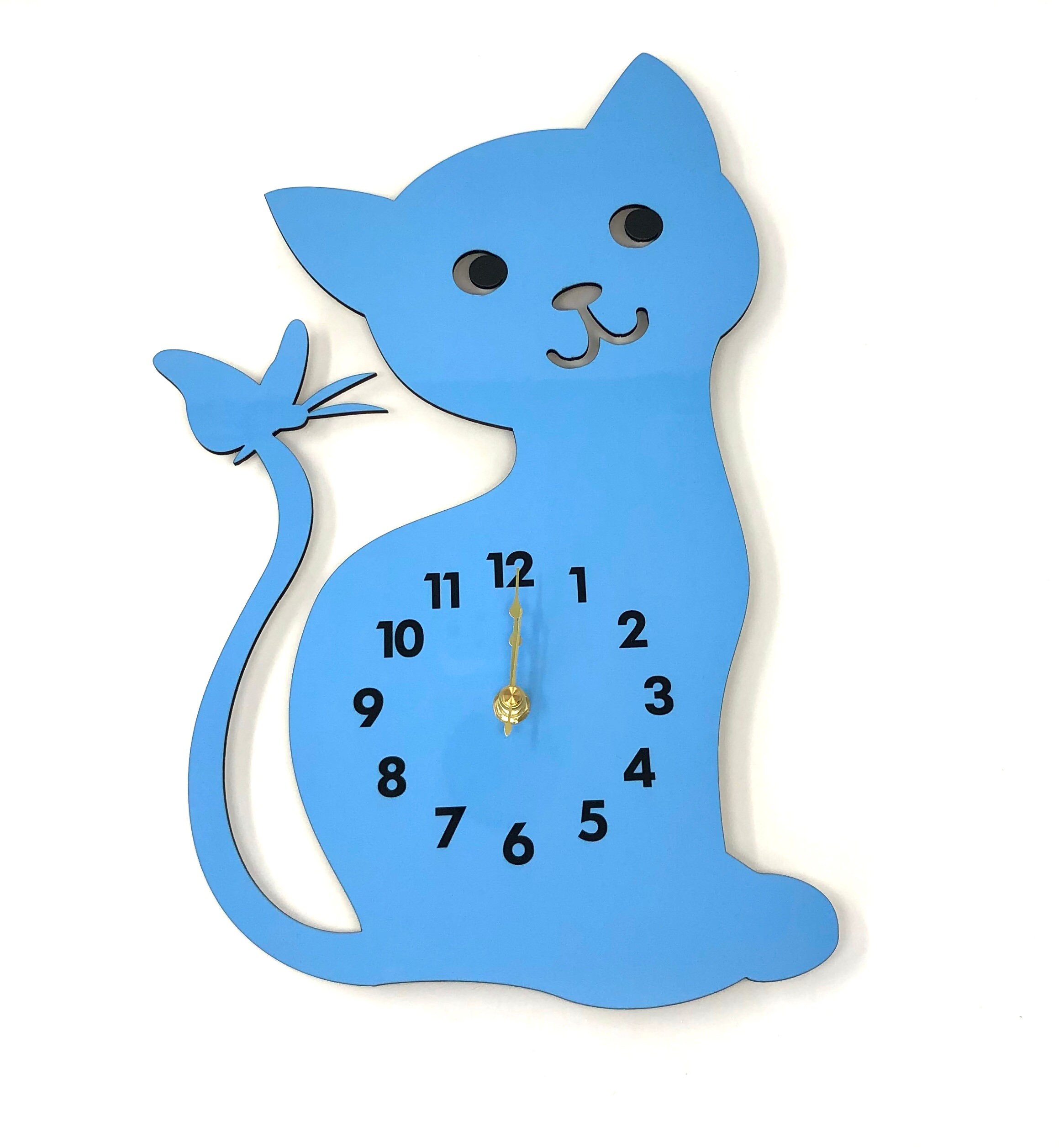 Cat Clock Etsy