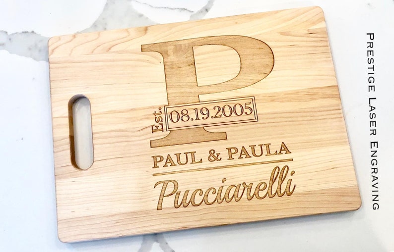 Laser Engraved Wood Cutting Board